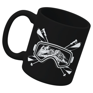 Ski Goggles White Coffee Mug